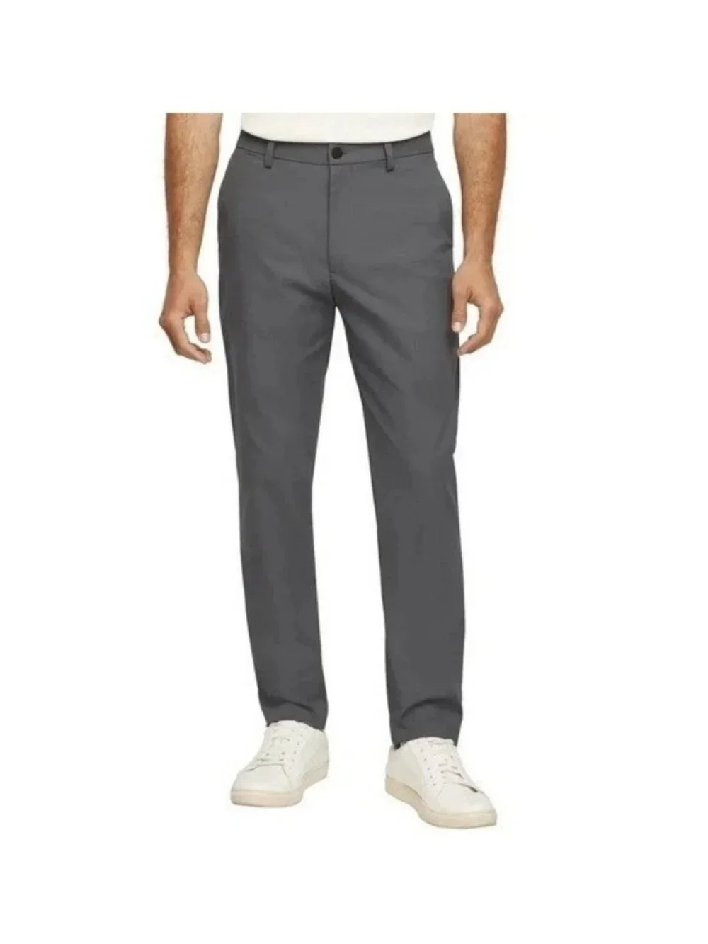 NWT Banana Republic Men's 34x32 Gray Athletic Fit Commuter Flex Tech Pants
